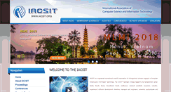 Desktop Screenshot of iacsit.org